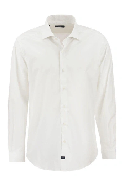 FAY FAY STRETCH FRENCH COLLAR SHIRT