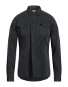 6167 Man Shirt Black Size 17 ½ Cotton