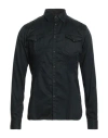 6167 Man Shirt Black Size 17 Cotton