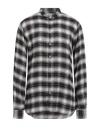 6167 Man Shirt Black Size 17 Linen