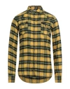 6167 Man Shirt Yellow Size 15 ½ Linen, Polyamide