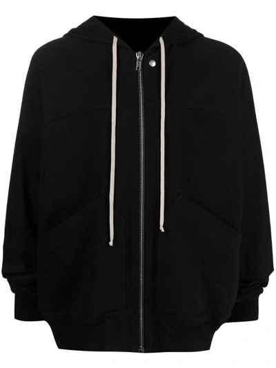 Rick Owens Windbreaker With Logo In Black