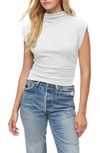 Michael Stars Amara Crop Tee In Plum