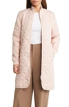 Ilse Jacobsen Isle Jacobsen Long Quilted Jacket In Beige