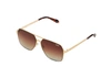 Quay Backstage Pass 52mm Aviator Sunglasses In Black,fade Polarized