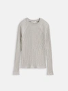 Alex Mill Ribbed Crewneck Sweater In Heather Grey