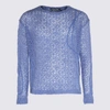 ANDERSSON BELL ANDERSSON BELL BLUE WOOL BLEND SWEATER