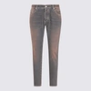 BALMAIN BALMAIN BLUE COTTON BLEND JEANS