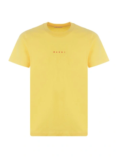 Marni T-shirt In Yellow