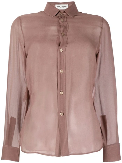 Saint Laurent Shirt Clothing In Pink &amp; Purple