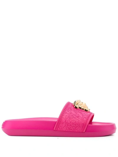 Versace Shoes  Woman Color Fuchsia In Fuxia Oro