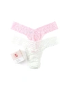 Hanky Panky Assorted 2-pack I Do Signature Low Rise Thongs In White