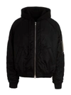 Juunj Multiple Front Pockets Bomber Jacket In Black