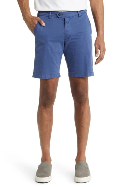 Peter Millar Crown Crafted Concord Stretch Cotton Shorts In Riviera Blue