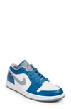 Jordan Air  1 Low Sneakers In Blue/ Cement Grey