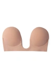 Fashion Forms Voluptuous U-plunge Self-adhesive Backless Strapless Bra In Nude