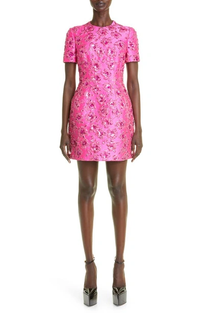 valentino embroidered floral dress Valentino Garavani Crepe Couture Après L'hiver Print Mini Dress main image 0