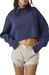 FREE PEOPLE EASY STREET CROP PULLOVER