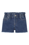 DL1961 KIDS' LUCY PAPERBAG WAIST CUT OFF JEANS SHORTS