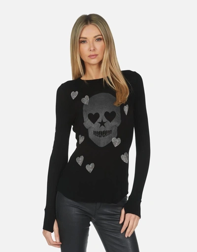 Lauren Moshi X Mckinley X Crystal Peace Love Skull In Black