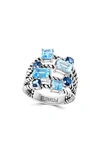 Effy Sterling Silver London Blue Topaz Ring In Blue