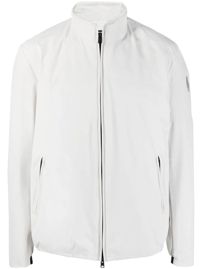 Woolrich Zip-up Jacket In Beige