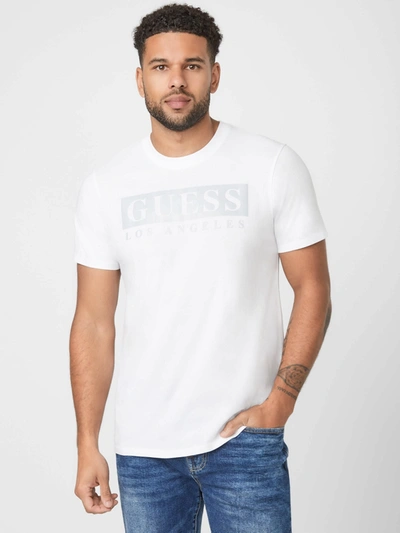 Guess Factory Greg Logo Tee In White
