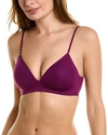 On Gossamer Next To Nothing Microfiber Wireless T-shirt Bra In Purple