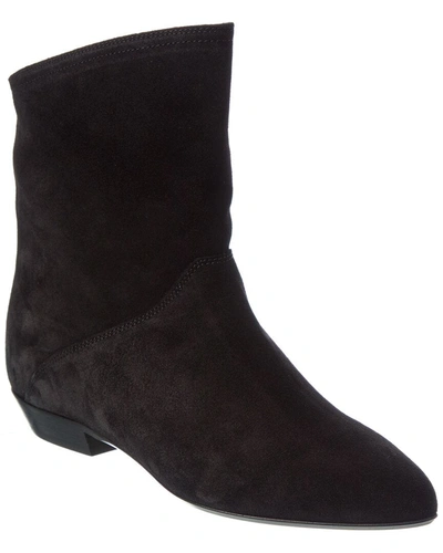 Isabel Marant Solvan Suede Bootie In Black