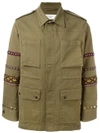 FASHION CLINIC TIMELESS EMBROIDERED SLEEVE FIELD JACKET,0001OGES211976771
