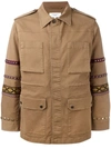 FASHION CLINIC TIMELESS EMBROIDERED SLEEVE FIELD JACKET,0001KES211976714