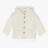1+ IN THE FAMILY 1 + IN THE FAMILY IVORY HOODED BABY JACKET