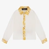 VERSACE BABY BOYS WHITE BAROCCO SHIRT