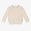 1+ IN THE FAMILY 1 + IN THE FAMILY IVORY TERRY TOWELLING SWEATSHIRT