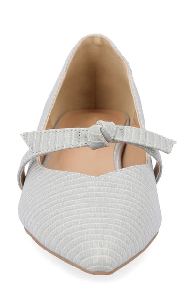 Journee Collection Cait Womens Pointed Closed Toe Ballet Flats In Gray