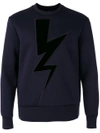 NEIL BARRETT Lightning Bolt套头衫,PBJS204CE511C11986637