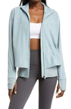 Sweaty Betty Fast Lane Running Jacket In Vapour Blue