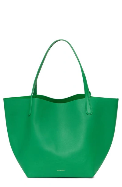 Mansur Gavriel Everyday Soft Leather Tote Bag In Verde