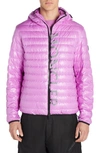 Moncler Lauzet Recycled Micro Ripstop Down Jacket In 54g Pink