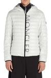 Moncler Lauzet Short Down Jacket In Grey