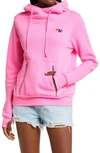 Aviator Nation Ninja Pullover Hoodie In Pink