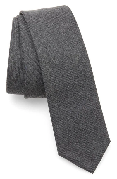 Thom Browne Wool Tie In Medium Grey