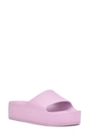 Nine West Pool Platform Slide Sandal In Light Purple 530