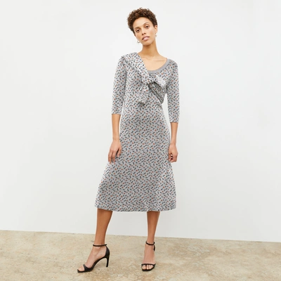 M.m.lafleur The Tippy Dress - Sprinkle Knit In Brick / Black