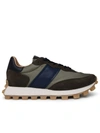 Tod's 1t Paneled Low-top Sneakers In Green