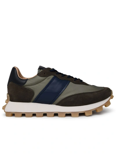 Tod's 1t Paneled Low-top Sneakers In Green