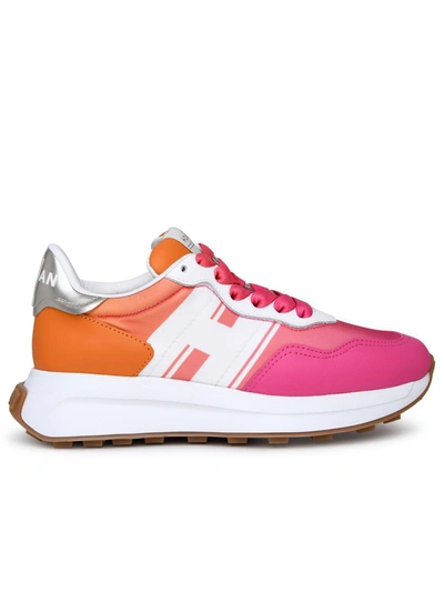 Hogan Sneakers  H641 Pinkorangewhite In Multicolour