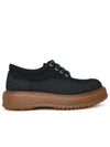 Hogan Untraditional Blue Tech Fabric Sneakers In Black