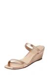 Stuart Weitzman Aleena Wedge Slide Sandal In Ballet