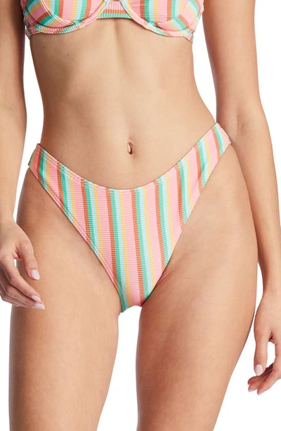 Billabong Island Glow Tanlines Maui Rider Bikini Bottoms In Multi